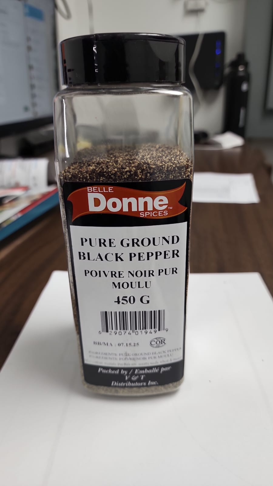BDS GROUND BLACK PEPPER - 450GM